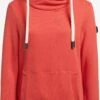 Khujo Sweats à Capuche Sweat-shirt Rhabea Femme Rouge Orangé