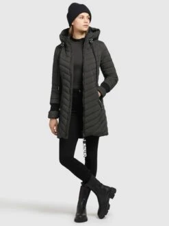 Khujo Manteaux Dhiver Manteau D’hiver Nita Femme Kaki -Khujo 045f162a722c74e5720c1d429968fe34
