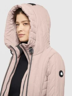 Khujo Manteaux De Mi-saison Manteau Mi-saison Jerry Femme Rose Ancienne -Khujo 05850f60f0e0523bd03291b2e59e6e49