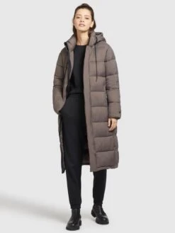 Khujo Manteaux Dhiver Manteau D’hiver Julina Femme Sépia -Khujo 06bfd8f948aef1a82b2965654d367b96