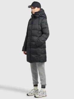 Khujo Manteaux Dhiver Manteau D’hiver TUULA Femme Noir -Khujo 06f1dbfecf1bd1835a25681f8447acde