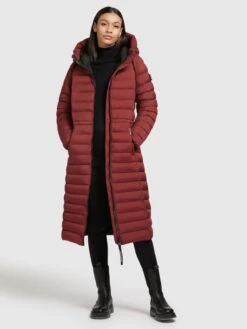 Khujo Manteaux Dhiver Manteau D’hiver Mimi Femme Rouge Rouille -Khujo 0ad810eb71630b24a7a261513c081472