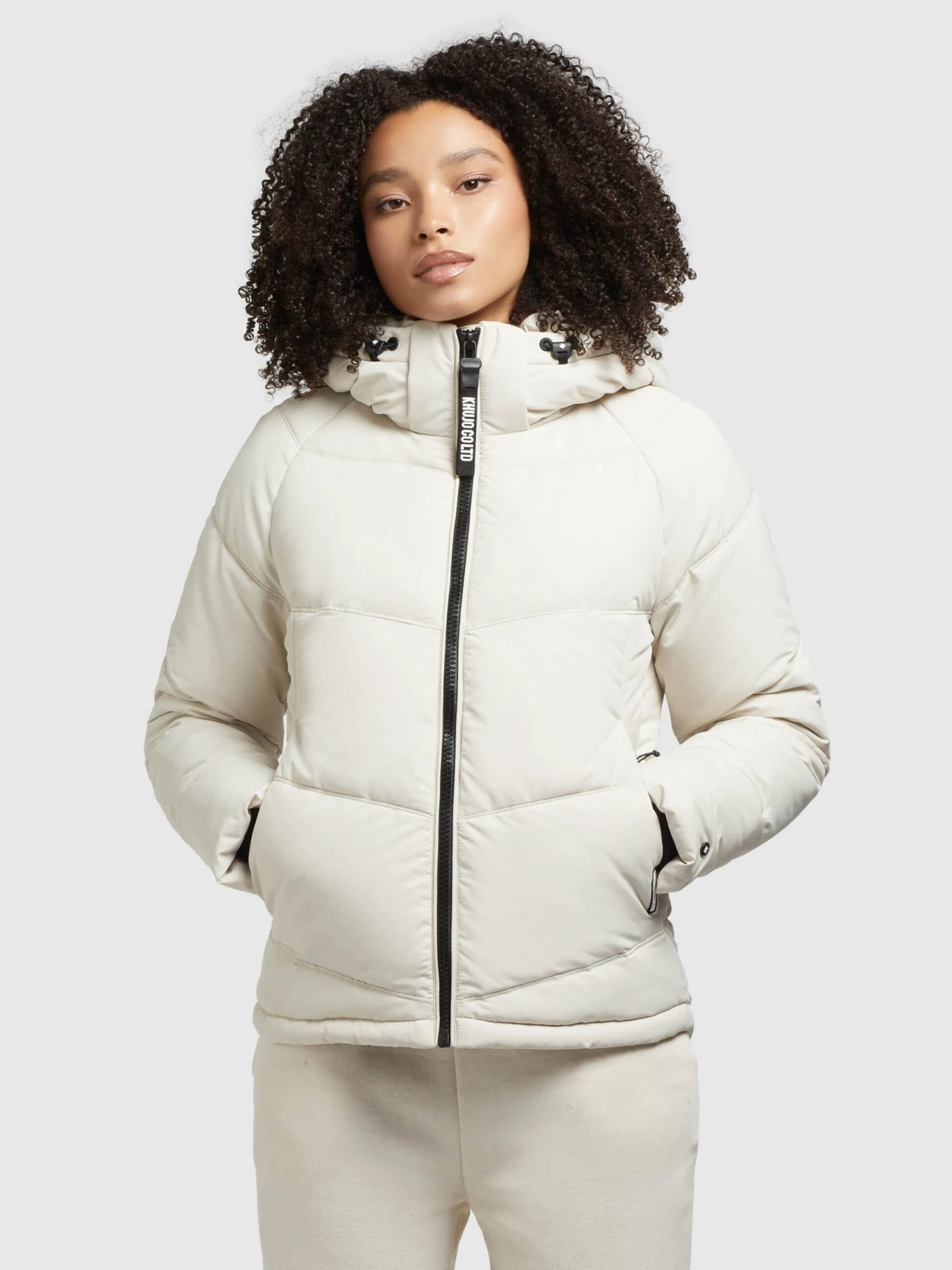 Khujo Vestes Dhiver Veste D’hiver Monty 2 Femme Blanc Cassé 4 Khujo Vestes Dhiver Veste D’hiver Monty 2 Femme Blanc Cassé – Image 2