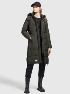 Khujo Manteaux Dhiver Manteau D’hiver Cliv Femme Vert Foncé -Khujo 0f324cb195fc8eb55ce25742119ce648