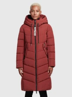 Khujo Manteaux Dhiver Manteau D’hiver Ayleena Femme Rouge Rouille -Khujo 103a749a317d14d6c72dd037a71eb762