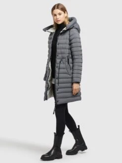 Khujo Manteaux Dhiver Manteau D’hiver Niana Femme Anthracite -Khujo 1184c96df77426b1e75adb11813caa55
