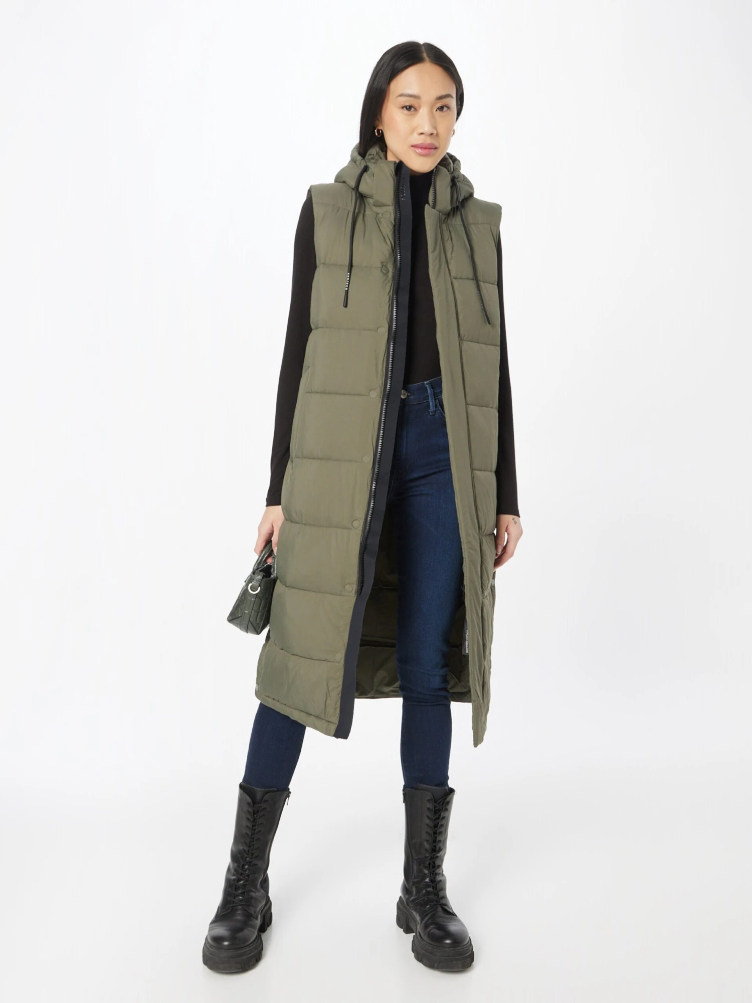 Khujo Vestes Sans Manches Gilet Tourin Femme Kaki 6 Khujo Vestes Sans Manches Gilet Tourin Femme Kaki – Image 4