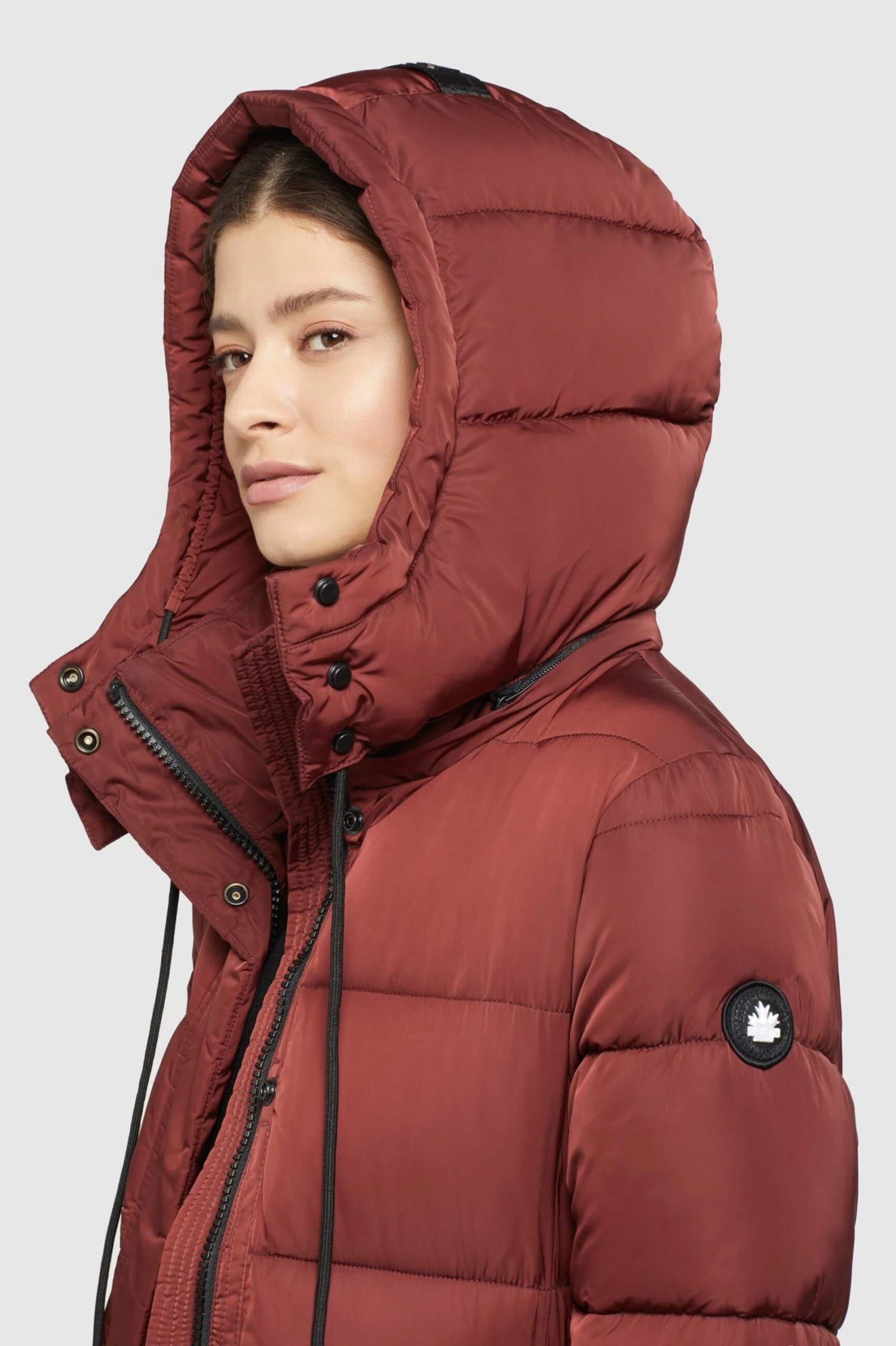 Khujo Manteaux Dhiver Manteau D’hiver HAZELLE Femme Rouge Rouille 9 Khujo Manteaux Dhiver Manteau D’hiver HAZELLE Femme Rouge Rouille – Image 7