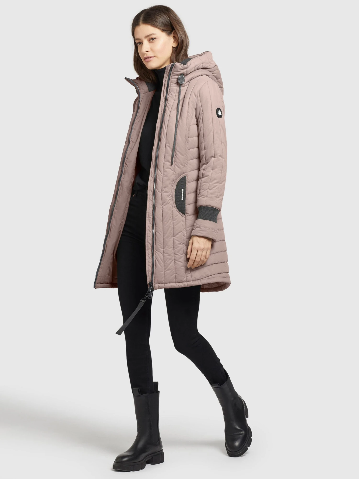 Khujo Manteaux De Mi-saison Manteau Mi-saison Jerry Femme Violet Clair 8 Khujo Manteaux De Mi-saison Manteau Mi-saison Jerry Femme Violet Clair – Image 6