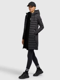 Khujo Manteaux Dhiver Manteau D’hiver RUTH MATT Femme Vert -Khujo 184a9cbb0a32ed5023eefc21c292cbe0