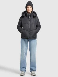 Khujo Vestes Dhiver Veste D’hiver Monty 2 Femme Bleu Nuit -Khujo 1b0c9183e30c085560f69bac08851993