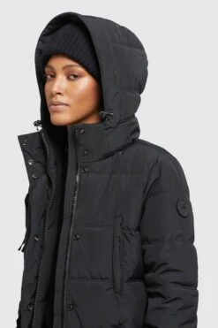 Khujo Manteaux Dhiver Manteau D’hiver Kleo Femme Noir -Khujo 1b313ef43bc2d976dcc34150f489446c