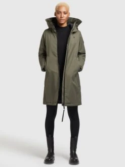 Khujo Manteaux De Mi-saison Manteau Mi-saison LISAD Femme Kaki 12 Khujo Manteaux De Mi-saison Manteau Mi-saison LISAD Femme Kaki -Khujo 1c51fc2efa692a8fe210d42db53feff5