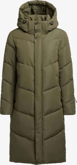 Khujo Manteaux Dhiver Manteau D’hiver TORINO3 Femme Kaki