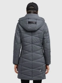 Khujo Manteaux De Mi-saison Manteau Mi-saison Fitt Light Femme Gris Foncé -Khujo 210aba56df1f2d8af95c22bcd5915e67