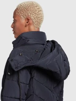 Khujo Manteaux Courts Manteau D’hiver Cups Femme Marine -Khujo 22116d1b6da4b58c66e48844280d9879