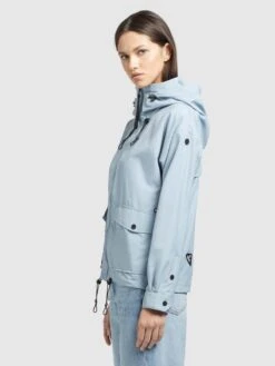 Khujo Vestes De Mi-saison Veste Mi-saison BLAIR Femme Bleu Clair -Khujo 2771203b441c9154439330e2a8e1bac3