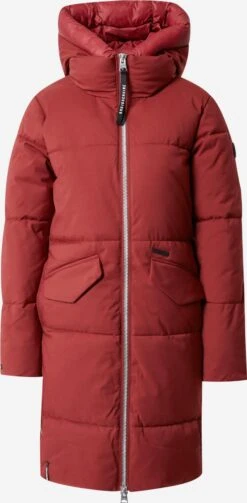 Khujo Manteaux Dhiver Manteau D’hiver Aniva Femme Rouge Carmin