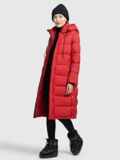 Khujo Manteaux Dhiver Manteau D’hiver Julina Femme Rouge -Khujo 28b44539b1b1e0691590ac9cd0cc843c