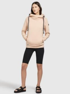 Khujo Sweats à Capuche Sweat-shirt Rhabea Femme Abricot -Khujo 2c46ea5ac1fd459b82371115cedc7029