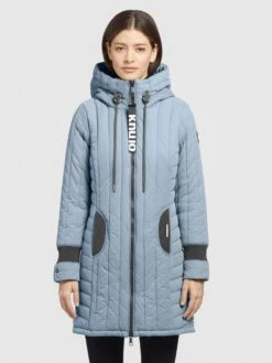 Khujo Manteaux De Mi-saison Manteau Mi-saison Jerry Femme Bleu Clair -Khujo 2cb0f7eb5be458d7edc74cf39eb9917e