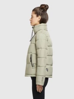 Khujo Vestes Dhiver Veste D’hiver Tuba Femme Vert Clair -Khujo 2cd1c665233519b95dcf77a77b476a11