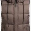 Khujo Vestes Sans Manches Gilet Eden Femme Moka