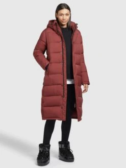 Khujo Manteaux Dhiver Manteau D’hiver Corinna Femme Rouge Rouille -Khujo 33508d09c4783486cf8baa8f3062a61e