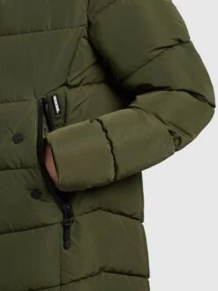 Khujo Manteaux De Mi-saison Manteau Mi-saison Klayd Femme Olive -Khujo 33d643d9e4c86a57eeb0831703f56f45