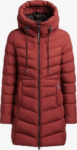 Khujo Manteaux Courts Manteau D’hiver Tuhani Femme Rouge Rouille