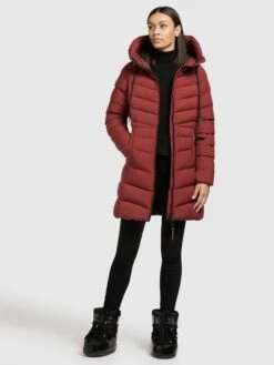 Khujo Manteaux Courts Manteau D’hiver Tuhani Femme Rouge Rouille -Khujo 3e8e55f73b790934bc126dbb619500c7