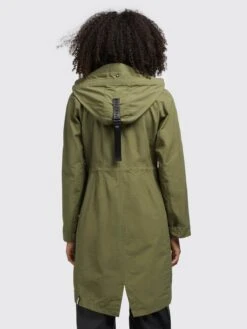 Khujo Parkas Parka Mi-saison Femme Olive -Khujo 4ab2e2a46a4d7a97569f805e0bc1c1d1