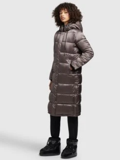 Khujo Manteaux Dhiver Manteau D’hiver Julina Femme Taupe -Khujo 51b60a20849b2a2cf2e61edb332f7008