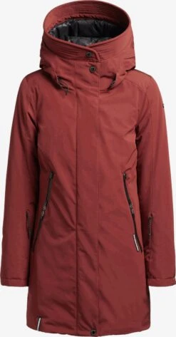 Khujo Vestes Dhiver Veste D’hiver Viona 3 Femme Rouge Rouille