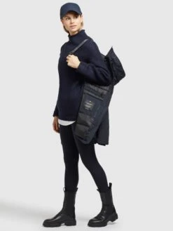 Khujo Vestes Dhiver Veste D’hiver Kanda 2 Femme Bleu Marine -Khujo 55a475e1e96ee4238b47e525c5d73734