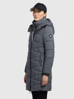 Khujo Manteaux De Mi-saison Manteau Mi-saison Fitt Light Femme Gris Foncé -Khujo 57d7c032413bacb10167f69d5a4dd514