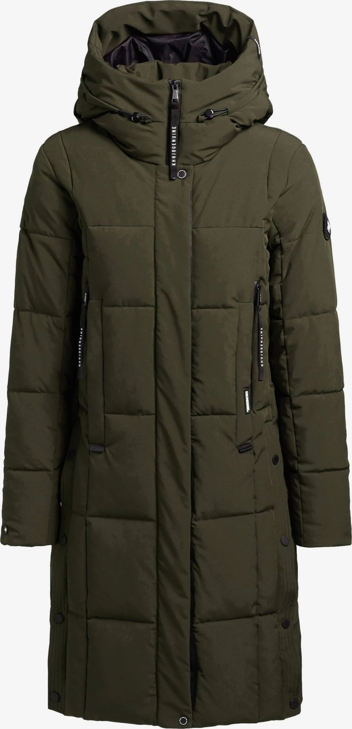 Khujo Manteaux De Mi-saison Manteau Mi-saison Namita Femme Vert Foncé 3 Khujo Manteaux De Mi-saison Manteau Mi-saison Namita Femme Vert Foncé