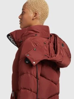 Khujo Manteaux Dhiver Manteau D’hiver Huba Femme Rouge Carmin -Khujo 5ab45aaa31040048987aa5b1a1209af4