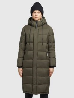 Khujo Manteaux Dhiver Manteau D’hiver Julina Femme Kaki -Khujo 5b98d726d3f48f07639584a51476531e