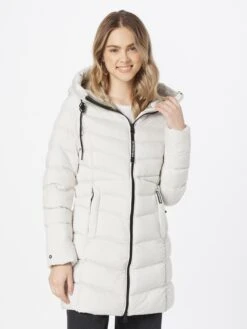 Khujo Vestes De Mi-saison Veste Mi-saison TUHANI Femme Blanc -Khujo 5ef79f7ec689efe3e30fbf4dad019442