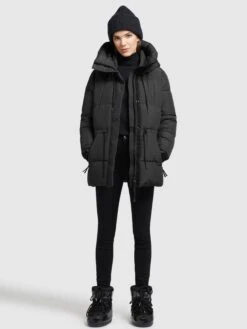 Khujo Vestes Dhiver Veste D’hiver Leviani Femme Noir -Khujo 5f08c1ca4a5d1b18142ee375cec010c4