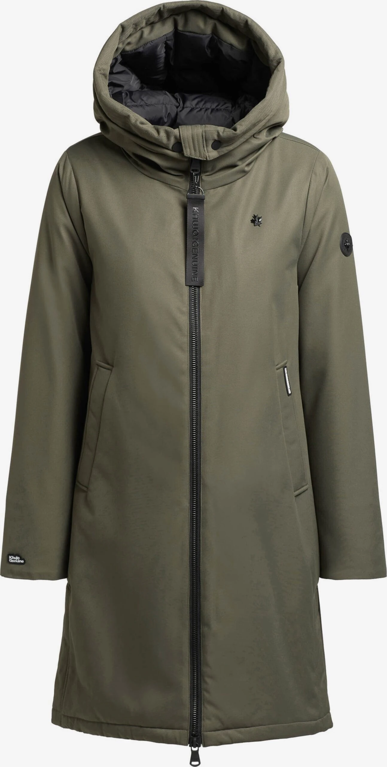 Khujo Manteaux De Mi-saison Manteau Mi-saison LISAD Femme Kaki 3 Khujo Manteaux De Mi-saison Manteau Mi-saison LISAD Femme Kaki