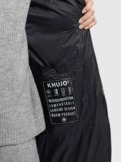 Khujo Manteaux Dhiver Manteau D’hiver TUULA Femme Noir -Khujo 63849631cb5861192e88bd2a49f2cd32