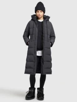 Khujo Manteaux Dhiver Manteau D’hiver Rugg Femme Graphite -Khujo 63ae57a4b9dbdf40705c3d0bfc579f60
