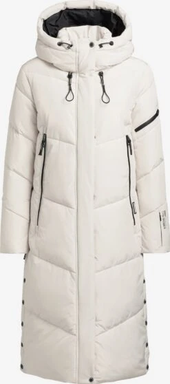 Khujo Manteaux Dhiver Manteau D’hiver Sonje 4 Femme Blanc Cassé