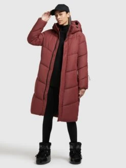 Khujo Manteaux Dhiver Manteau D’hiver Torino 3 Femme Rouge Rouille -Khujo 657aaf99dc9f92906217b9a52e29d56c