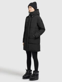 Khujo Manteaux Courts Manteau D’hiver Mats Femme Noir -Khujo 678ba8870beab18b12a651791bdba5ec
