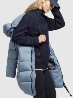 Khujo Manteaux Dhiver Manteau D’hiver Tuula Femme Bleu Fumé -Khujo 68b867a35393f934437df48bf7bc9bcf