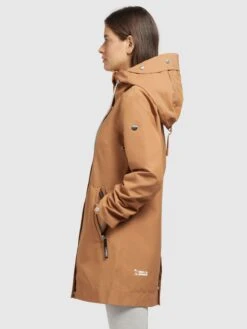 Khujo Manteaux De Mi-saison Manteau Mi-saison Artisa Femme Beige -Khujo 6c21ff21a0a39335f7b6f836397d7fba