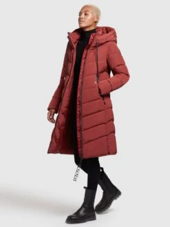 Khujo Manteaux Dhiver Manteau D’hiver Ayleena Femme Rouge Rouille -Khujo 6f9f6bfd5d31c619080dc8c0bb5c45a9